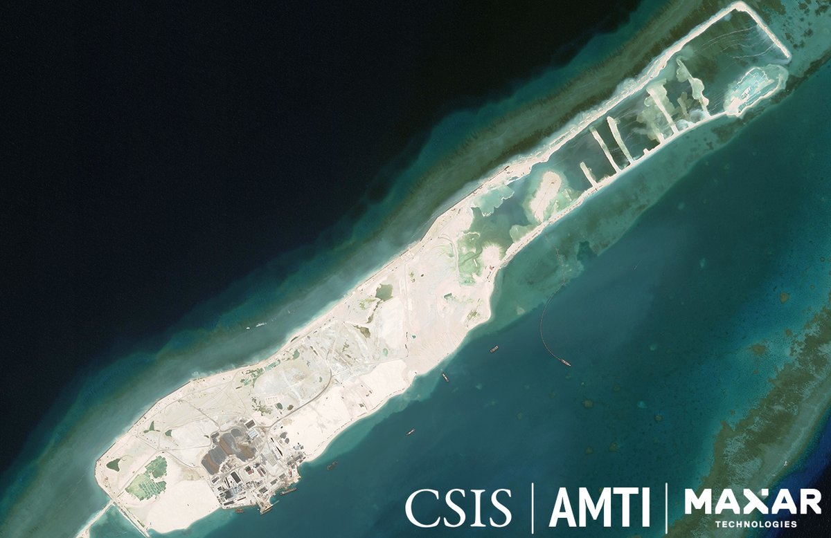 Vietnam has created 692 new acres of land in the South China Sea in the last six months. Satellite imagery reveals the growing scale of Hanoi's efforts to expand its outposts in the Spratly Islands